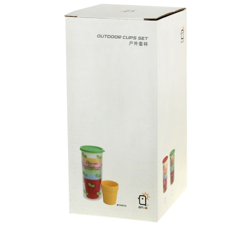 Non-Fragile Melamine Outdoor Cup Set Travel Mug with 6 Colors Available Camping Cup