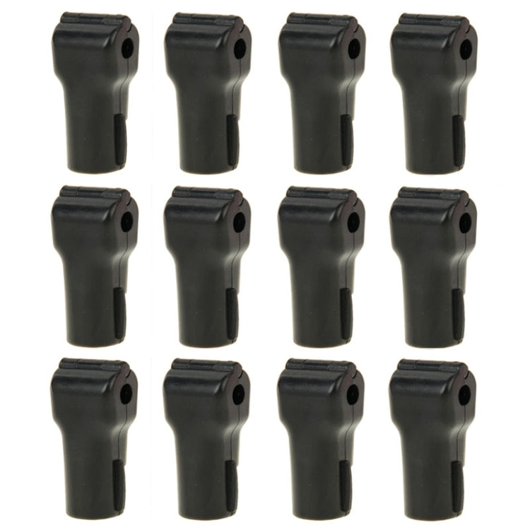 12 PCS 6.0mm Black ABS Display Hook / Security Lock Hook