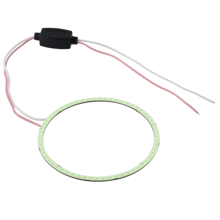 90mm 5W 180LM Angel Eyes Circles Car Headlight COB LED Lights for Vehicles, DC 12-24V