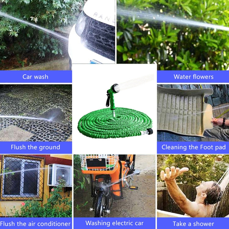 Durable Flexible Dual-layer Water Pipe Water Hose, Stretch Length: 7.5m-22.5m (US Standard)