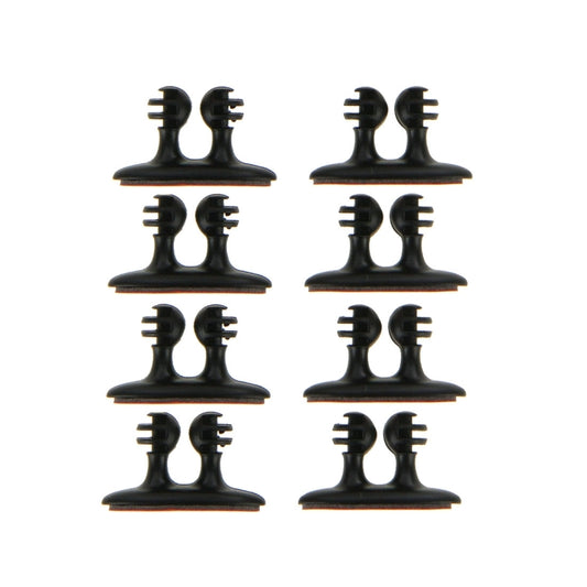 8 PCS DM-003 Car Cable Convenient Bundle Clip with Adhesive, DM-003(Black), DM-003(Beige)