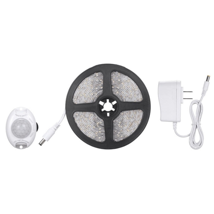 Wireless PIR Motion Sensor LED Strip Light 12V Smart Stair Cabinet Wall Lamp, EU plug