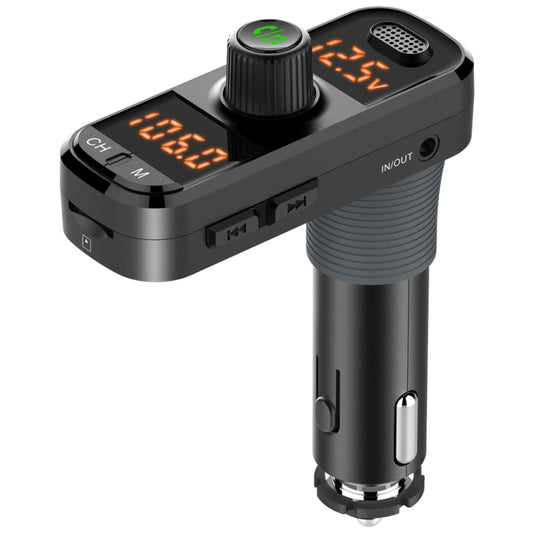 BC70 Car Bluetooth 5.0 FM Transmitter Radio Adapter Dual Display Wireless Handsfree Call MP3 Music Player QC3.0 PD USB Charger