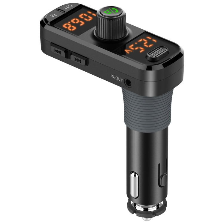 BC70 Car Bluetooth 5.0 FM Transmitter Radio Adapter Dual Display Wireless Handsfree Call MP3 Music Player QC3.0 PD USB Charger