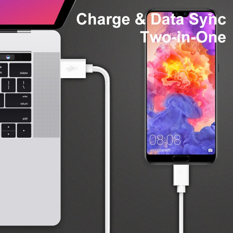TE-092 36W Dual QC3.0 USB Fast Car Charger + USB to Micro USB Data Cable Set, with Micro USB Cable