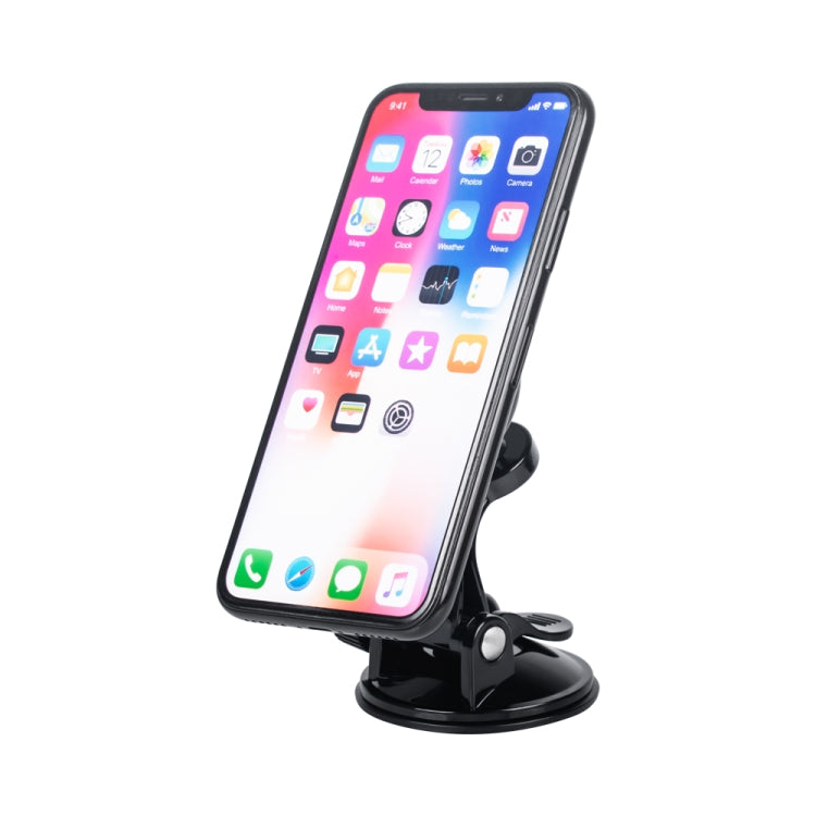 Versatile Magnetic Suction Cup Phone Mount for Car and Home - Effortless One-Handed Use