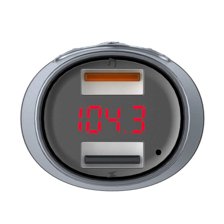 C5 Wireless Car Kit Hands-free LCD FM Transmitter 3.1A Dual USB MP3 Car Charger U Music Player, C5
