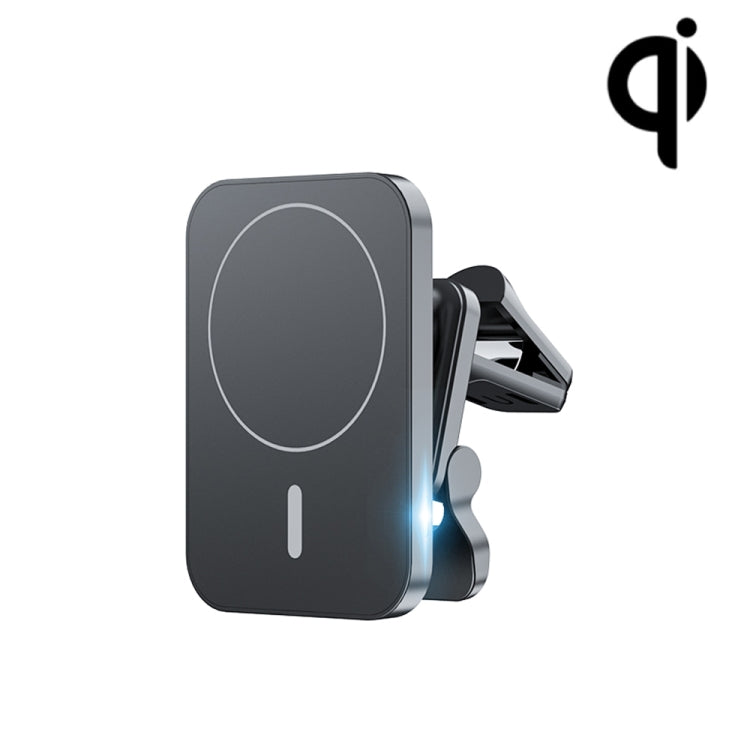 W-987 Magnetic Suction 15W Wireless Charger Car Air Outlet Bracket for iPhone 12 Series and other Smart Phones