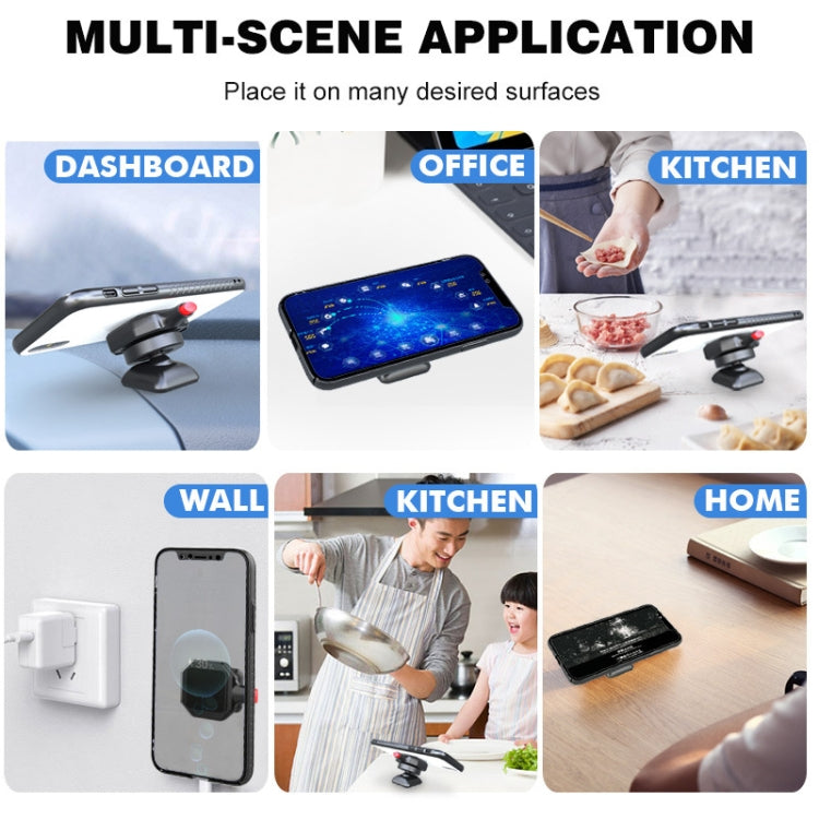 Compact 360° Rotating iPad & Smartphone Wall Mount for Kitchen, Office, and Car Navigation