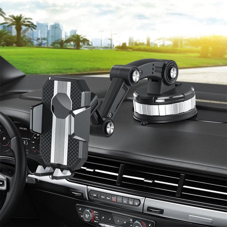 Versatile 360° Car Phone Holder with Suction Cup for Dashboards and Windscreens