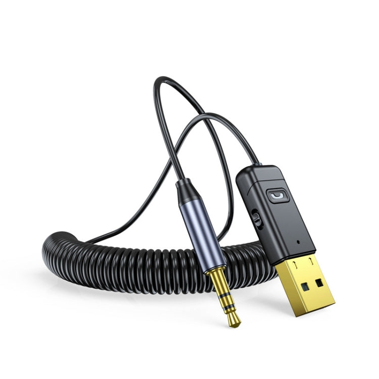 C11 Car Bluetooth Receiver USB to 3.5mm Jack Audio Music Handsfree Adapter for Car Speaker, C11