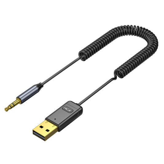 C11 Car Bluetooth Receiver USB to 3.5mm Jack Audio Music Handsfree Adapter for Car Speaker, C11