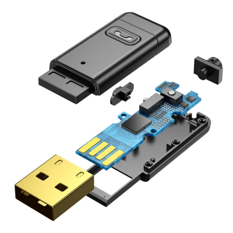 C11 Car Bluetooth Receiver USB to 3.5mm Jack Audio Music Handsfree Adapter for Car Speaker, C11