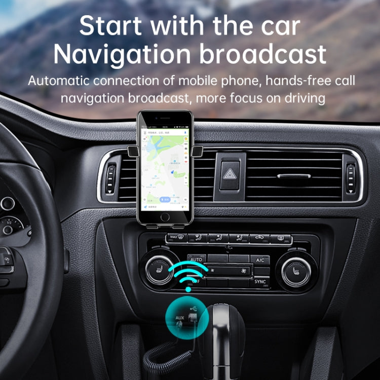 C11 Car Bluetooth Receiver USB to 3.5mm Jack Audio Music Handsfree Adapter for Car Speaker, C11