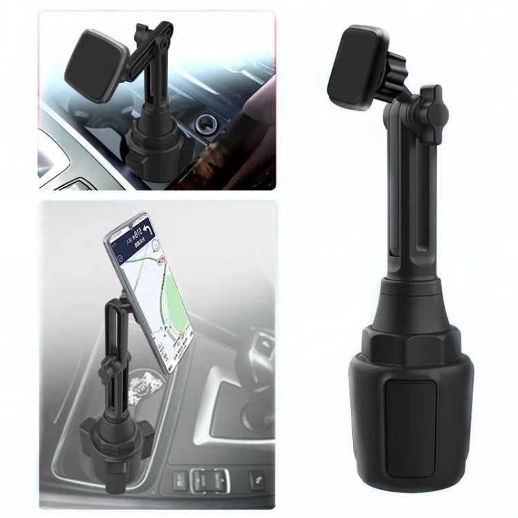 Magnetic Car Cup Holder for Mobile Phones - Adjustable Water Bottle Stand