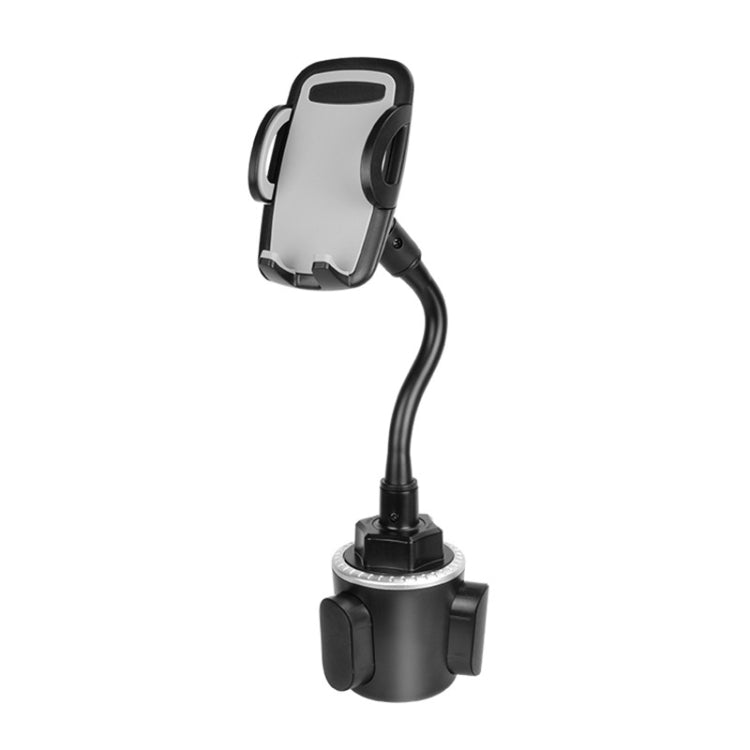 Versatile 360-Degree Mobile Phone Cup Holder Mount with Adjustable Gooseneck for Cars and SUVs