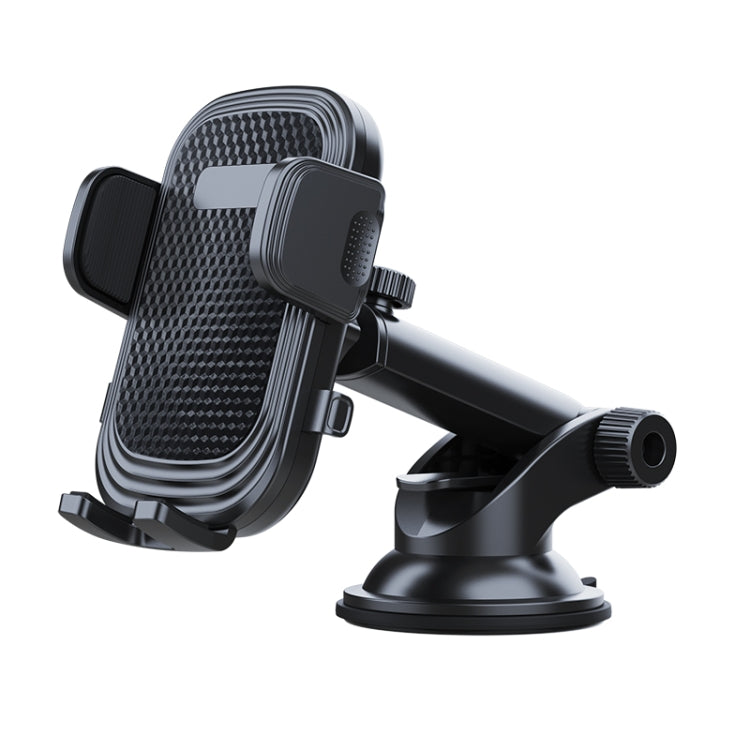 Telescopic Long Arm Car Phone Holder with 360-Degree Rotation and Non-Slip Grip
