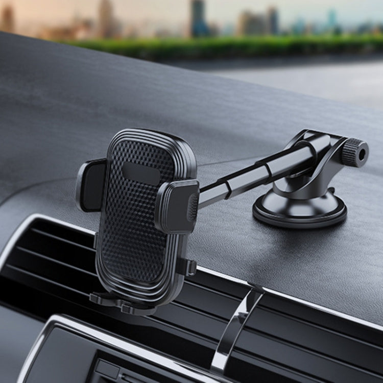 A190+X903 Adjustable Long Arm Car Phone Holder with Dashboard Sucker Mount