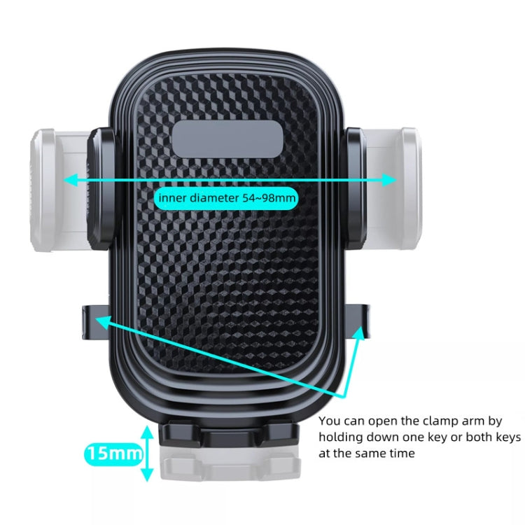 Versatile A190+X51 Car Phone Holder with Bendable Long Arm for Dashboard and Windshield