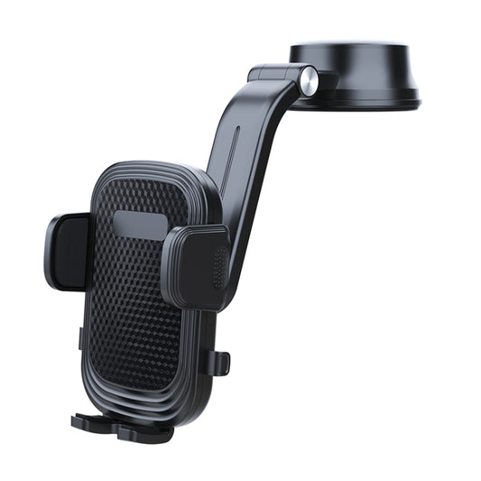 A190+X157 Ultimate Dashboard Phone Holder with 360° Rotating Suction Mount and Retractable Arm