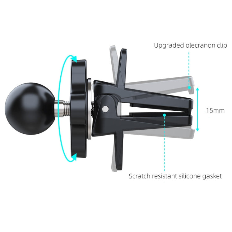 Versatile A190+X901 Car Air Vent Phone Holder with Adjustable Coaxial Knob