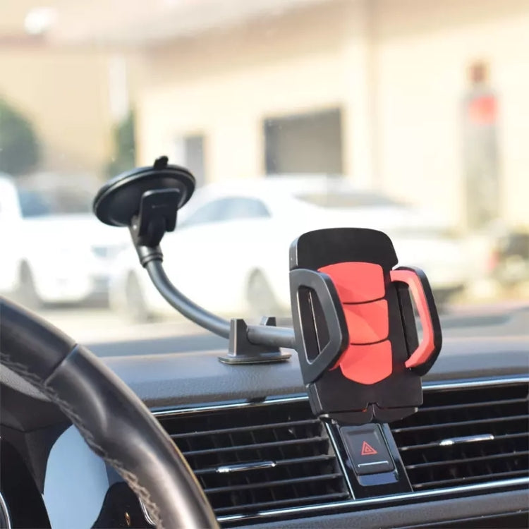 Flexible Goose Neck Windshield Car Phone Holder with 360° Rotation