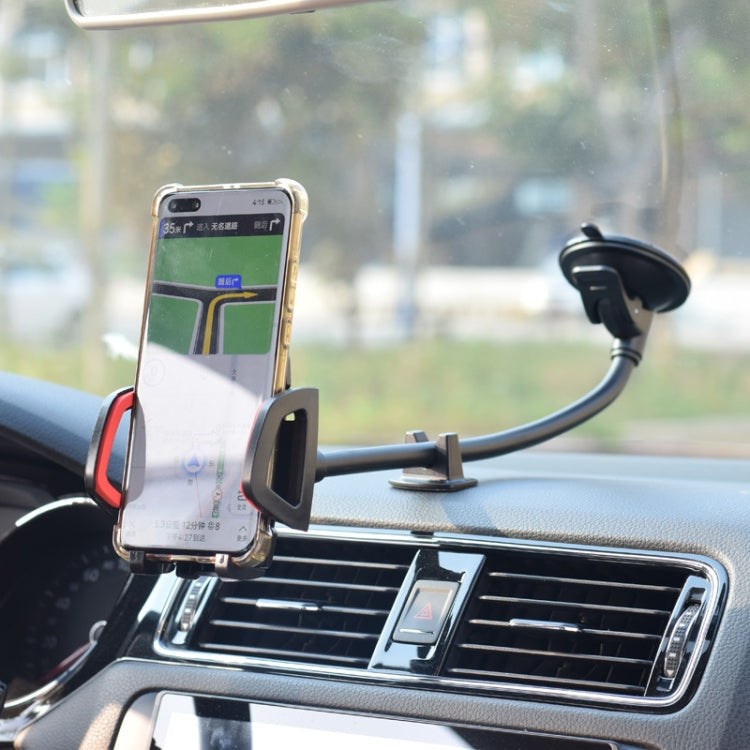 Flexible Goose Neck Windshield Car Phone Holder with 360° Rotation