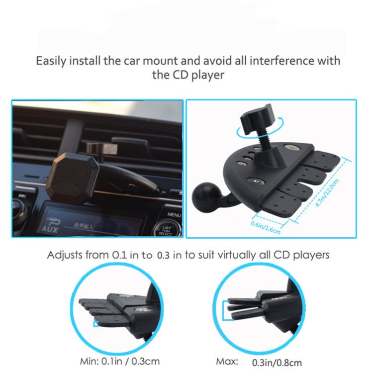 Revolutionary 360-Degree Magnetic Car CD Slot Phone Holder