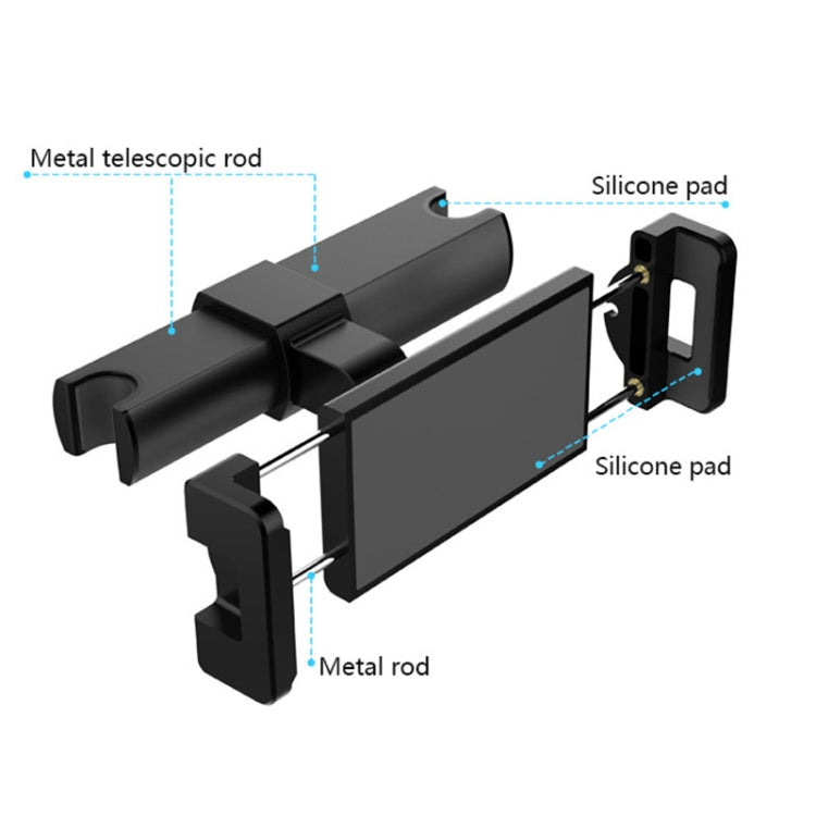 Universal Adjustable Tablet Holder for Car Back Seat – Secure Mount for 4.7-9.4 inch Devices