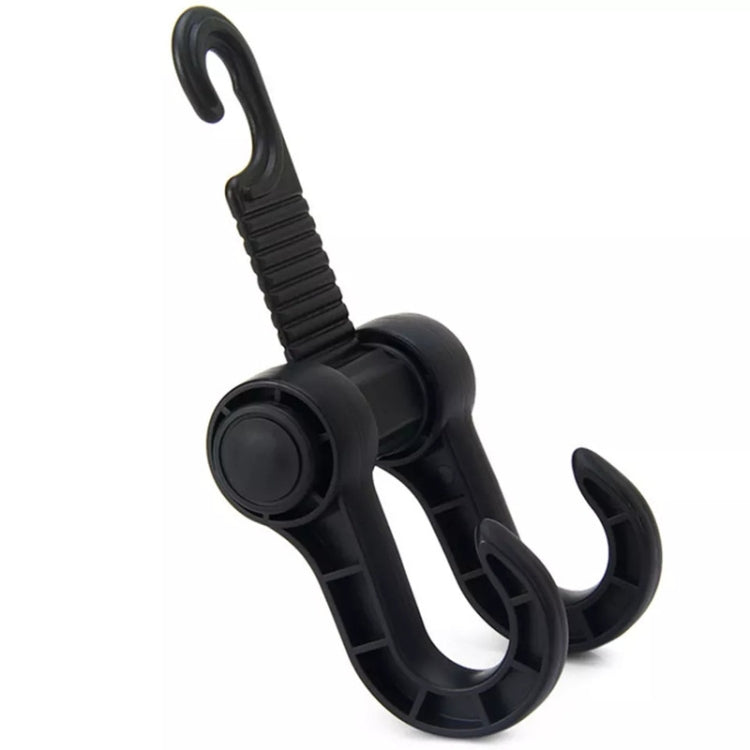 Versatile Black Car Seat Headrest Hook for Organised Groceries