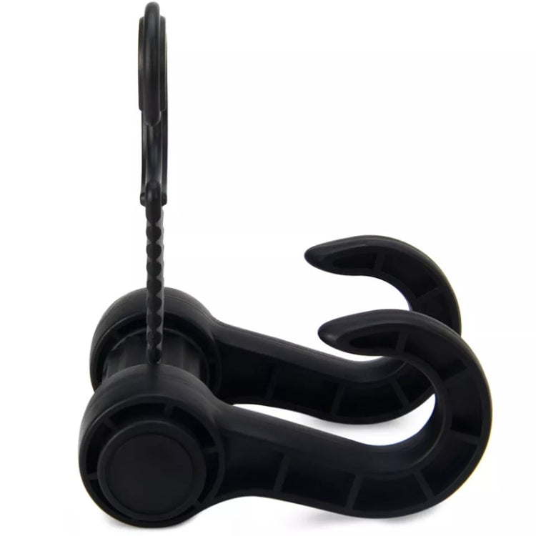 Versatile Black Car Seat Headrest Hook for Organised Groceries