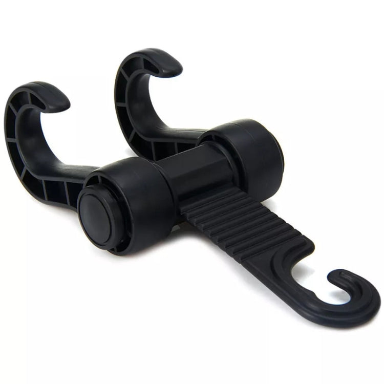 Versatile Black Car Seat Headrest Hook for Organised Groceries