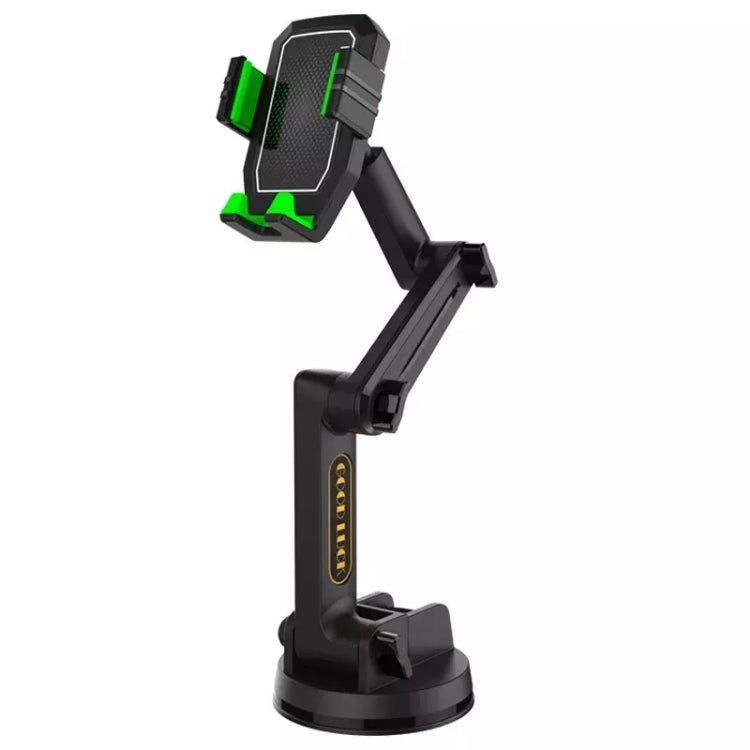 Heavy-Duty Universal Mobile Phone Mount for Trucks, Excavators, and Forklifts with Adjustable Long Arm