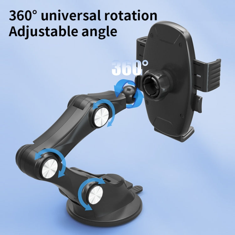 XZ3+JZ3 Shockproof Suction Cup Car Phone Holder for GPS Navigation - Versatile and Secure Mount