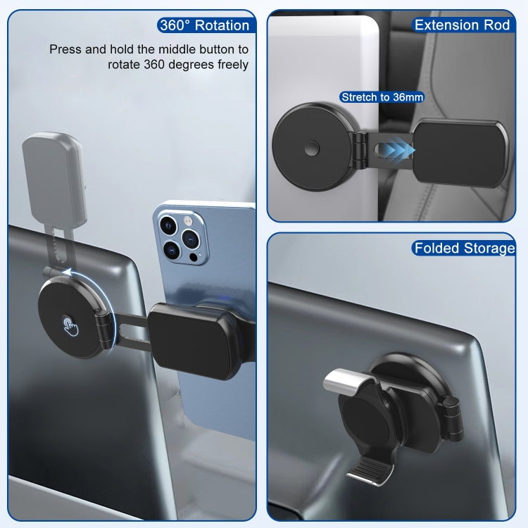 Compact Magnetic Tablet Side Mount Bracket with 360° Adjustability