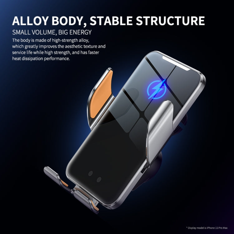 C9 Infrared Auto-Clamping Wireless Car Charger & Phone Holder with 360° Rotation