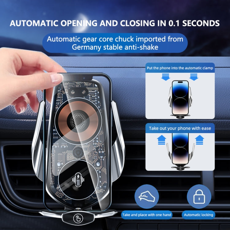 Magnetic Wireless Fast Charging Car Mount for Mobile Devices