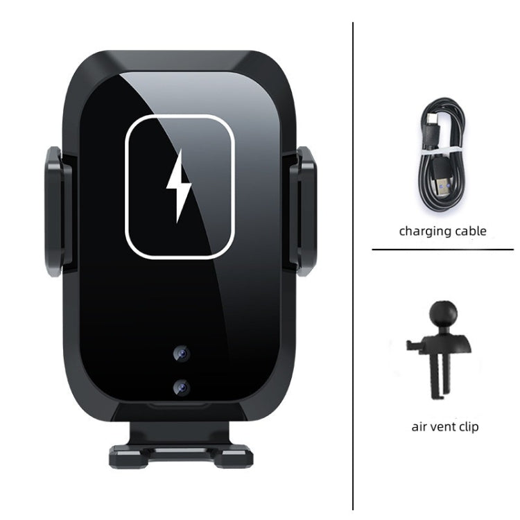 X11 Smart Touch Wireless Car Charger with Automatic Clamps and Fast Charging – 15W Three-Axis Linkage Design