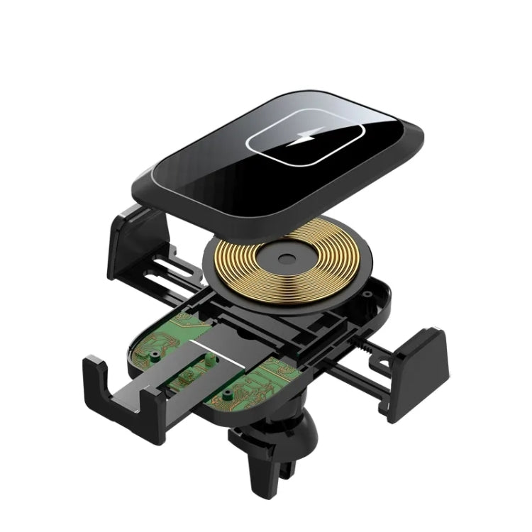 X11 Smart Touch Wireless Car Charger with Automatic Clamps and Fast Charging – 15W Three-Axis Linkage Design