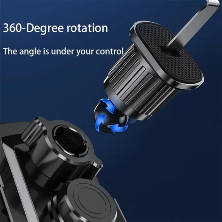 A6 Car Automatic Clamping Phone Holder 15W Magnetic Wireless Charger, A6 (Red), A6 (Orange), A6 (Black)