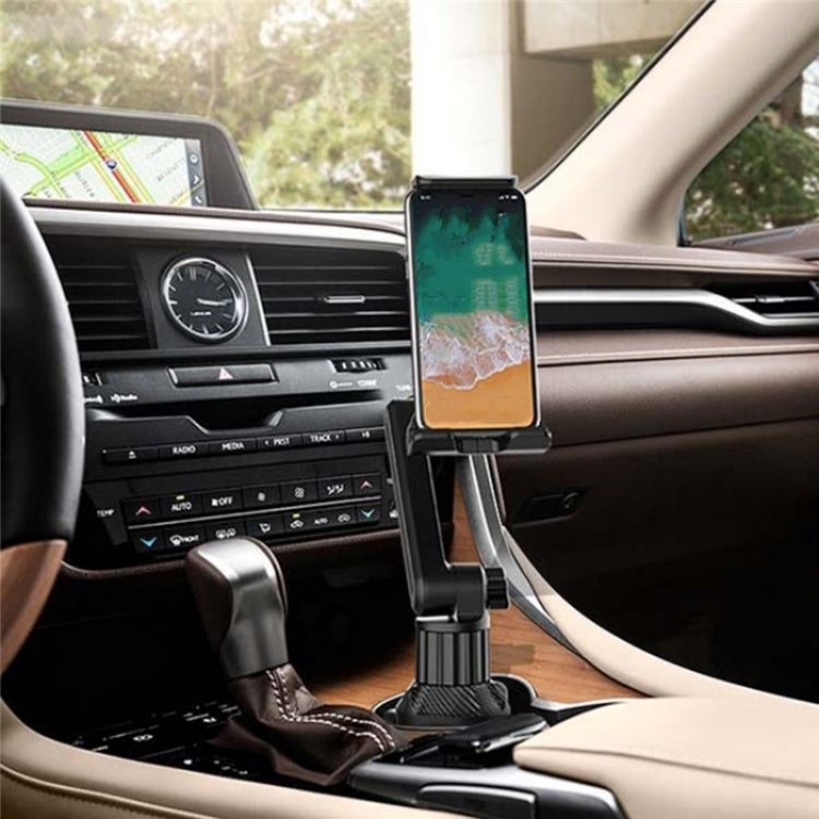 Adjustable Long Neck Car Cup Holder Phone Mount with 360-Degree Rotation