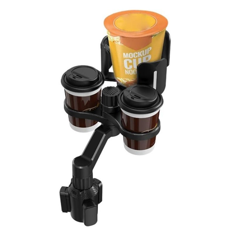 Adjustable Dual Round Car Cup Holder Expander for Drinks and Snacks - D03 Model