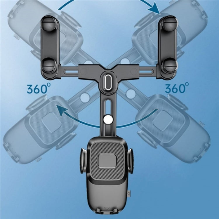 R009 Universal Vehicle Retractable Phone Clip Holder Car Rearview Mirror Cell Phone Mount