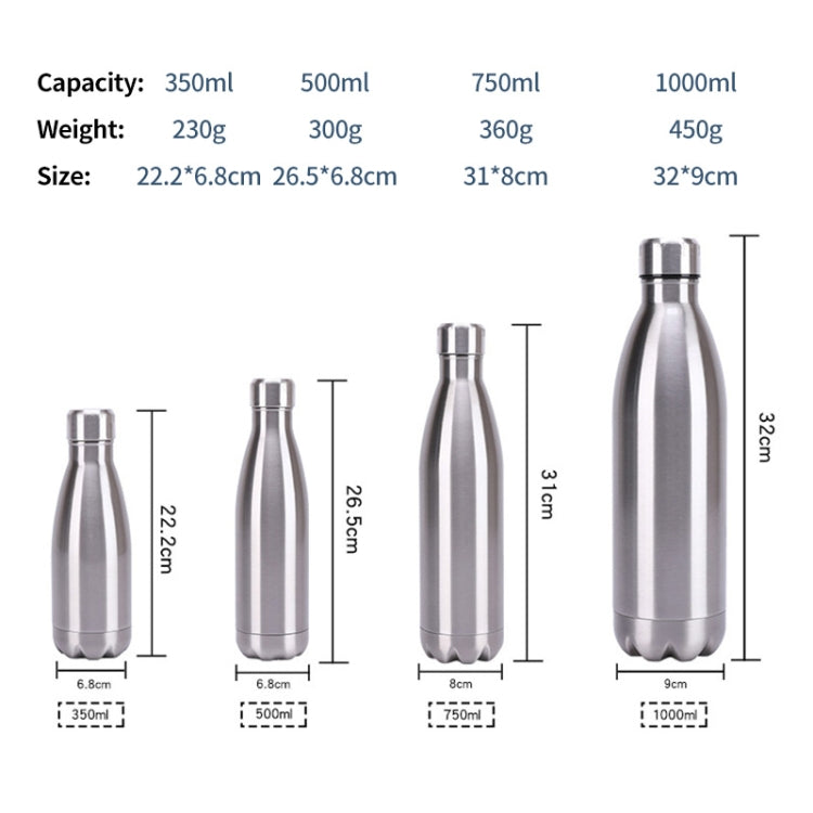 JUNSUNMAY 304 Stainless Steel Double-layer Vacuum Insulated Water Bottle