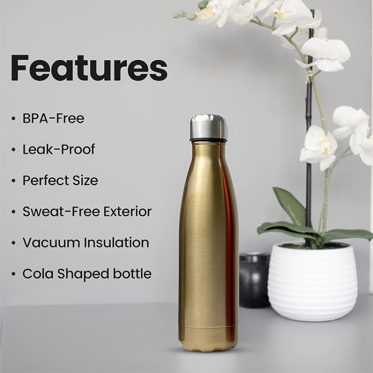 JUNSUNMAY 304 Stainless Steel Double-layer Vacuum Insulated Water Bottle