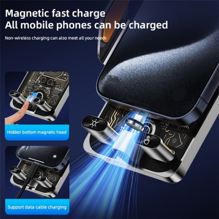 C1 Car Wireless 66W Fast Charger Phone Holder Infrared Sensor Punk Style