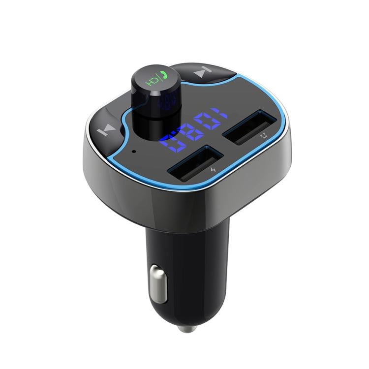 T24FM Transmitter Quick Charge Voice Navigation Car Hands-free Phone Bluetooth MP3 Player, T24