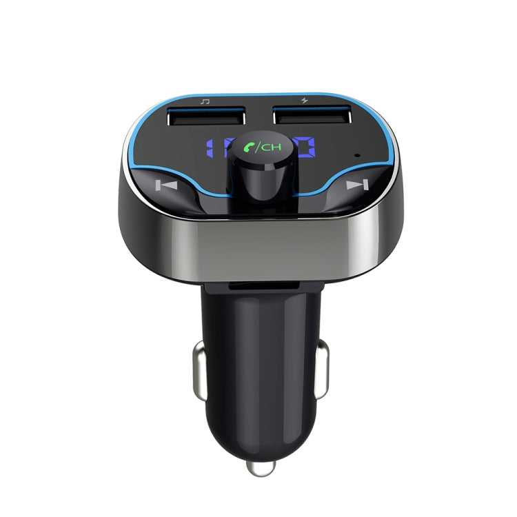 T24FM Transmitter Quick Charge Voice Navigation Car Hands-free Phone Bluetooth MP3 Player, T24