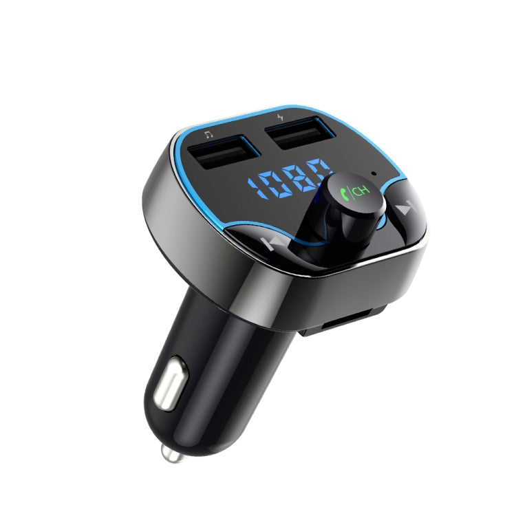 T24FM Transmitter Quick Charge Voice Navigation Car Hands-free Phone Bluetooth MP3 Player, T24