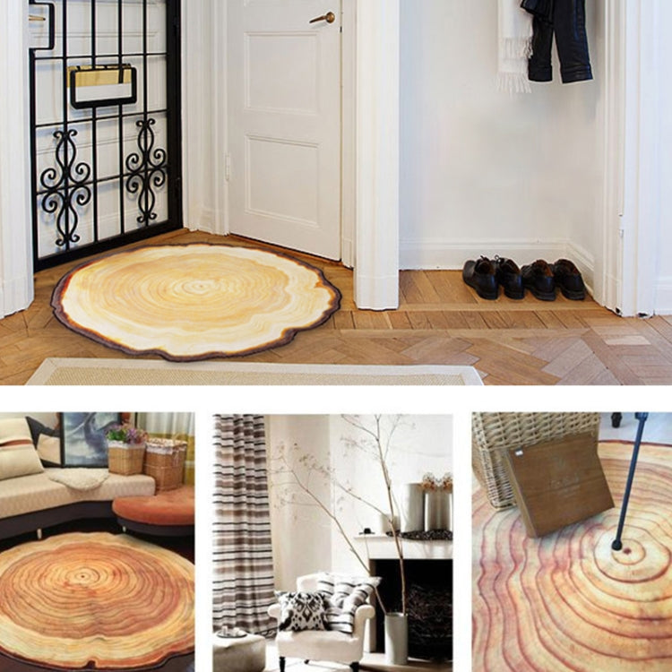 3D Growth Ring Pattern Bathroom  Living Room Carpets Home Decor Mat, Diameter about 1.2m